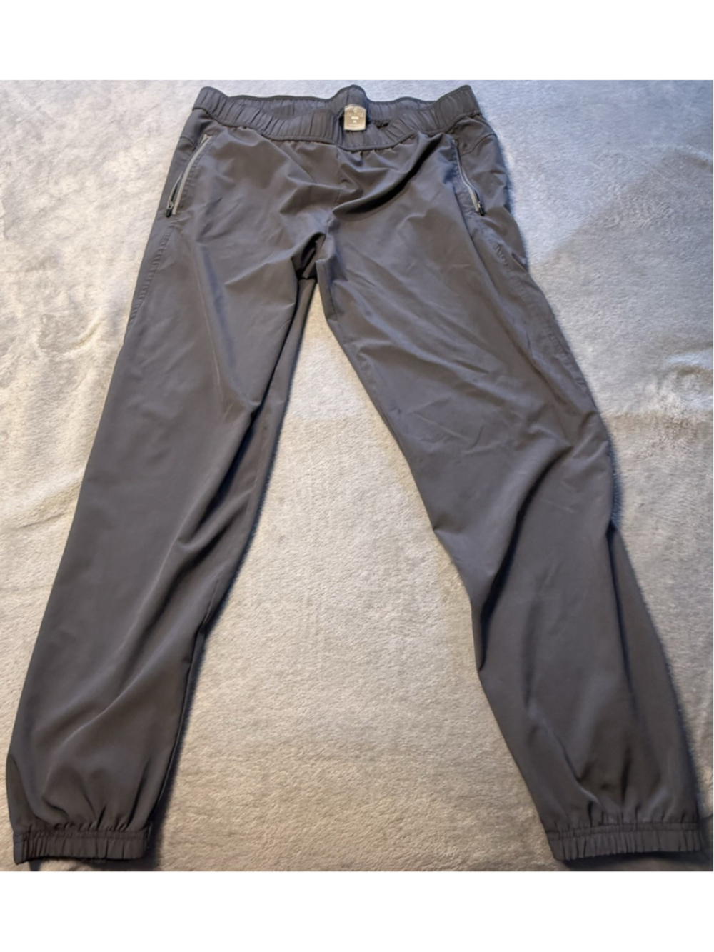 Balance Collection Joggers Mens XL Gray Athletic Tapered Zipper Pockets